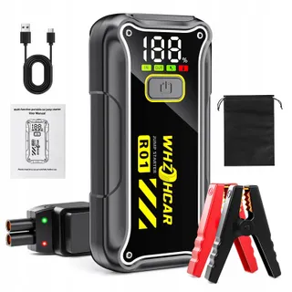 STARTSHILFE Powerbank 7000A 12V 10L Benzine 8L Diesel LED USB — miniatuur 1