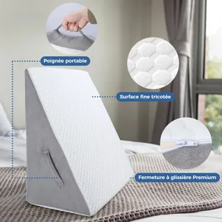 INFANZIA Wigkussen Bed Driehoekig Ergonomisch Memory Foam — miniatuur 6