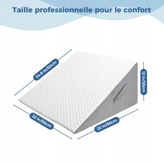 INFANZIA Wigkussen Bed Driehoekig Ergonomisch Memory Foam — miniatuur 4