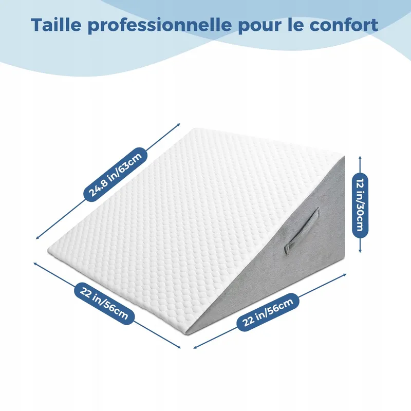 INFANZIA Wigkussen Bed Driehoekig Ergonomisch Memory Foam — foto 4