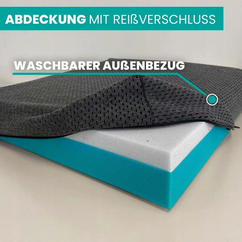 VALENTIA MEDICAL Orthopedisch Kussen Memory Foam HR 42x42x8cm — foto 2