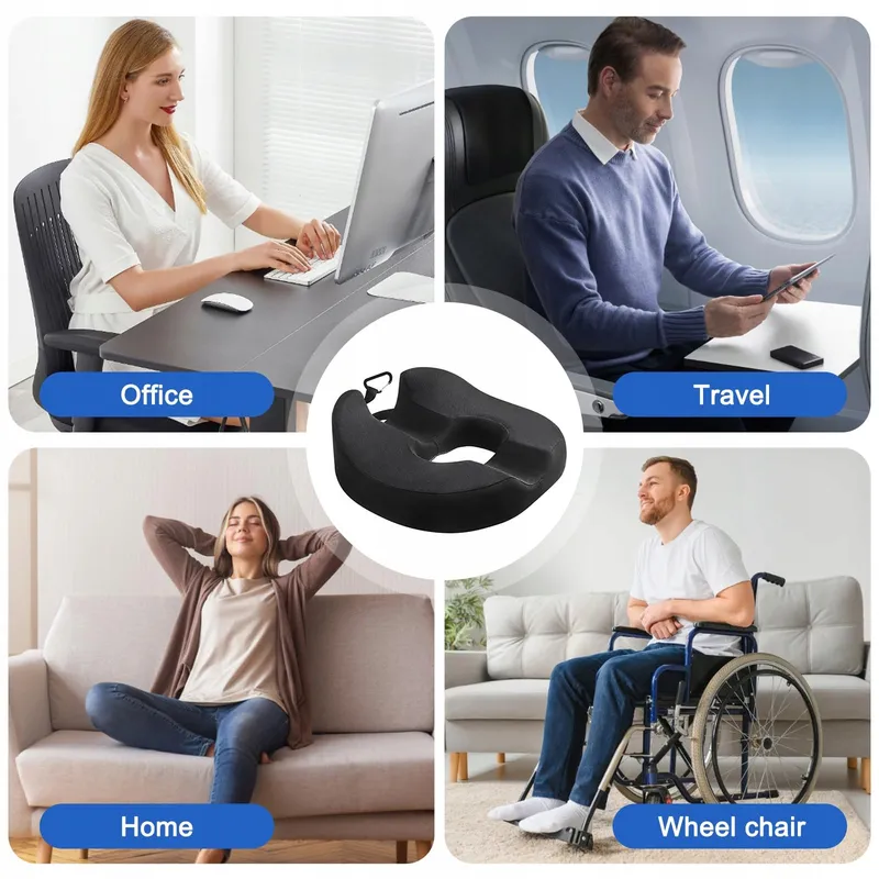 NCONCO Donutkussen Stuitbeen Prostaat Ischias Memory Foam — foto 3
