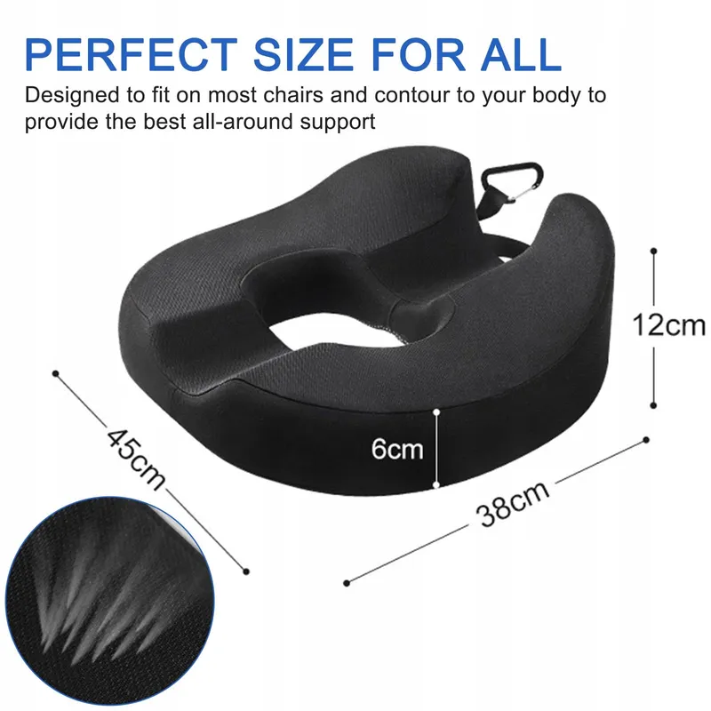 NCONCO Donutkussen Stuitbeen Prostaat Ischias Memory Foam — foto 2