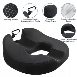NCONCO Donutkussen Stuitbeen Prostaat Ischias Memory Foam — miniatuur 5