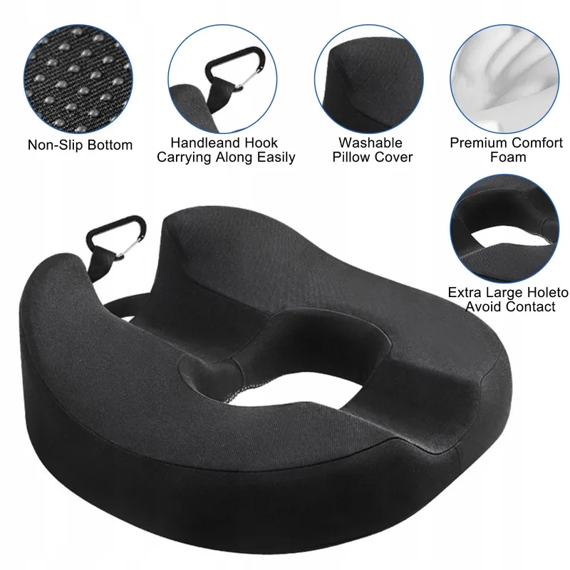 NCONCO Donutkussen Stuitbeen Prostaat Ischias Memory Foam — foto 5