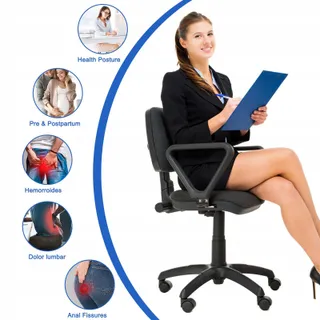 NCONCO Donutkussen Stuitbeen Prostaat Ischias Memory Foam — miniatuur 4