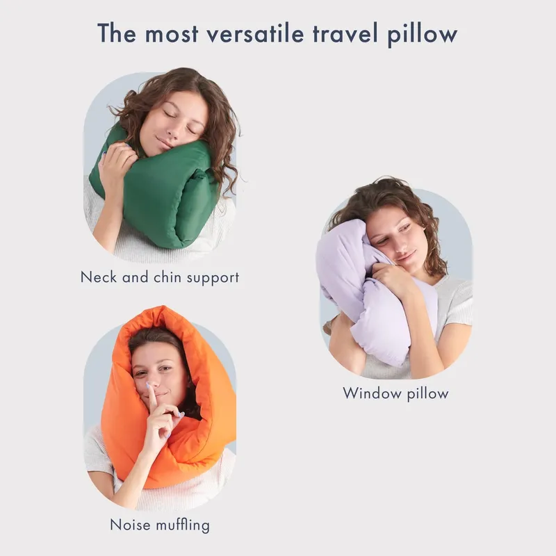HUZI DESIGN Infinity Kussen Reizen Nekkussen Comfortabel Groen — foto 4