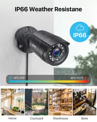 ZOSI 8CH 1080P Bewakingssysteem Zonder Harde Schijf 8x 2MP CCTV — miniatuur 3