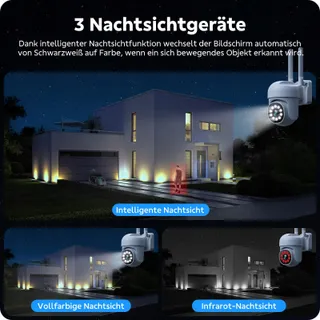 CAMPAMP Bewakingscamera Set WiFi 24/7 16CH NVR 500GB 2-weg Audio — miniatuur 4