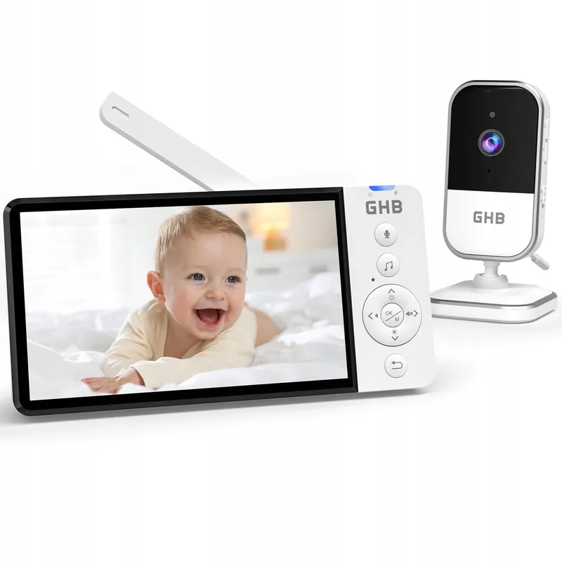 GHB Babyfoon Camera 5" 720P 5000mAh VOX Zoom Nachtzicht Audio — foto 1