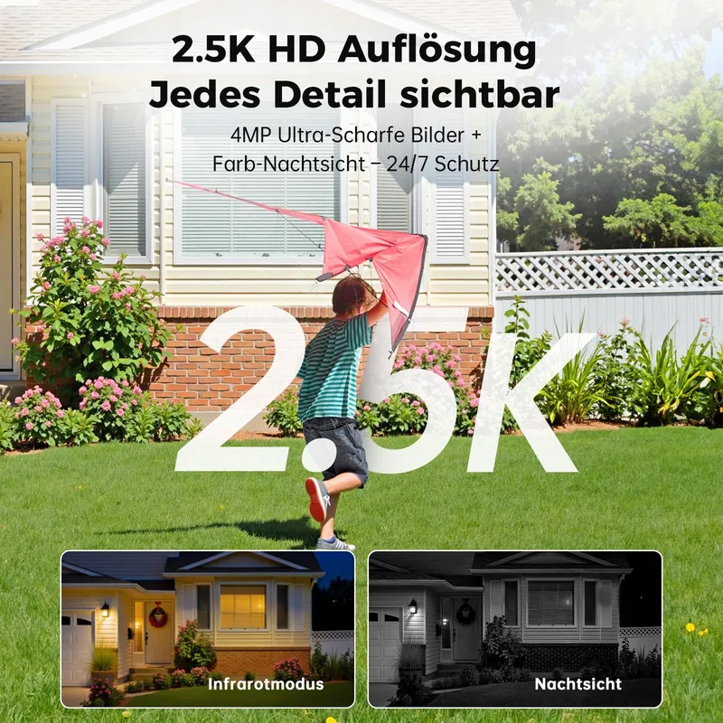 WOOX Buitencamera Solar 4MP WiFi Draadloos IP65 Nachtzicht — foto 3
