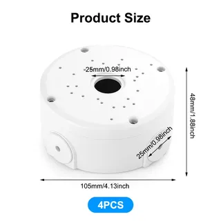 Waterdichte Aansluitdoos Voor Dome Camera's Wandmontage — miniatuur 3