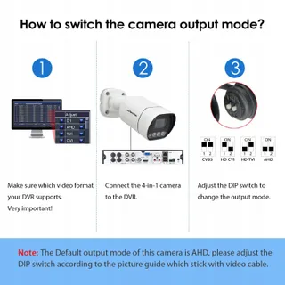 EVTEVISION 5MP Camera Buiten 4-in-1 AHD TVI CVI CVBS 30M Nachtzicht IP67 — miniatuur 5