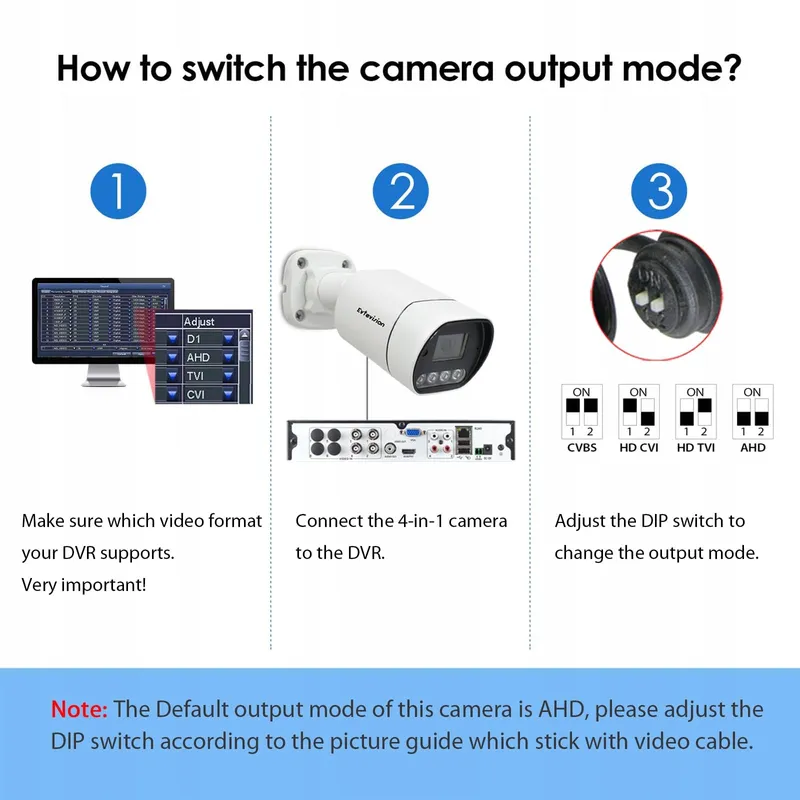 EVTEVISION 5MP Camera Buiten 4-in-1 AHD TVI CVI CVBS 30M Nachtzicht IP67 — foto 5