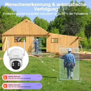 4G LTE Camera eSIM 2K Zonder WiFi 7800mAh Nachtzicht Solar IP66 — miniatuur 7