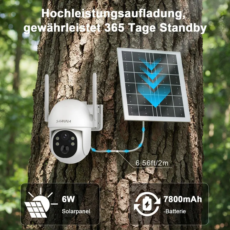4G LTE Camera eSIM 2K Zonder WiFi 7800mAh Nachtzicht Solar IP66 — foto 4