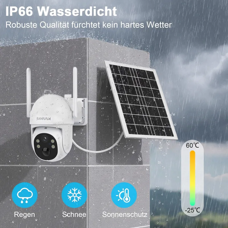 4G LTE Camera eSIM 2K Zonder WiFi 7800mAh Nachtzicht Solar IP66 — foto 9