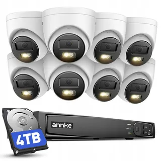 ANNKE Camerasysteem 12MP PoE 16-Kanaals NVR 8X IP Camera's Alexa — miniatuur 1