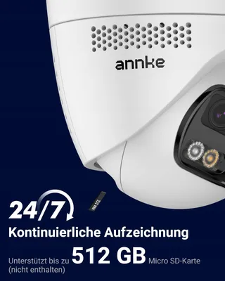ANNKE PoE Buitencamera 6MP 180° Panorama AI IP67 2-Weg Audio 24/7 — miniatuur 9