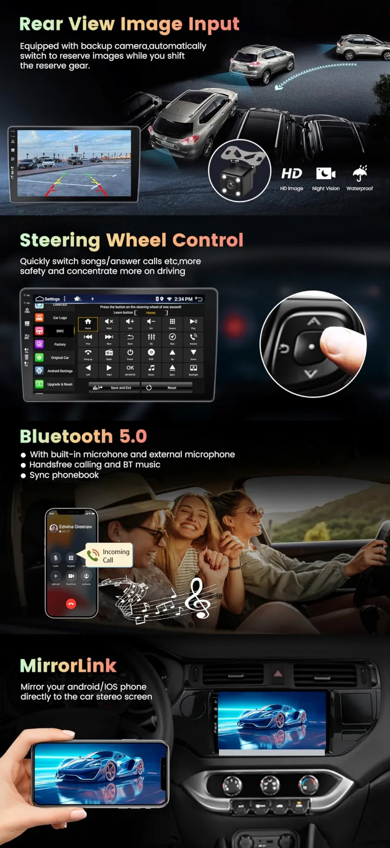 KECONSING 9 Inch Android Radio Ford Focus 2011-2019 GPS CarPlay DSP LTE — foto 2