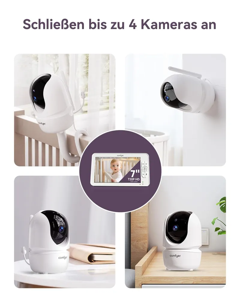 COMFYER Babyfoon Camera Vox Temperatuursensor 1080P — foto 4