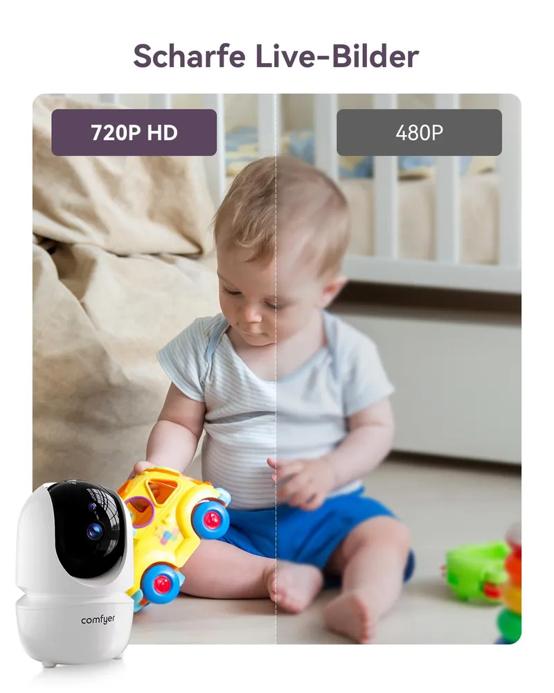 COMFYER Babyfoon Camera Vox Temperatuursensor 1080P — foto 3