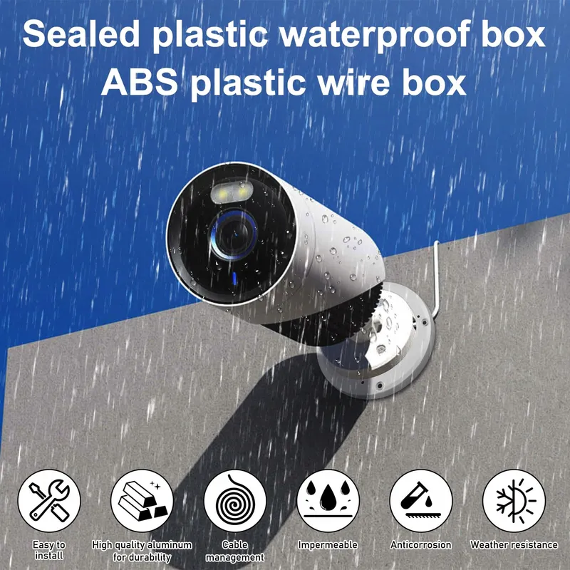ABS Waterdichte Camera-Aansluitdoos voor Bullet Camera's Kunststof — foto 3