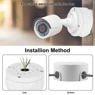 ABS Waterdichte Camera-Aansluitdoos voor Bullet Camera's Kunststof — miniatuur 4