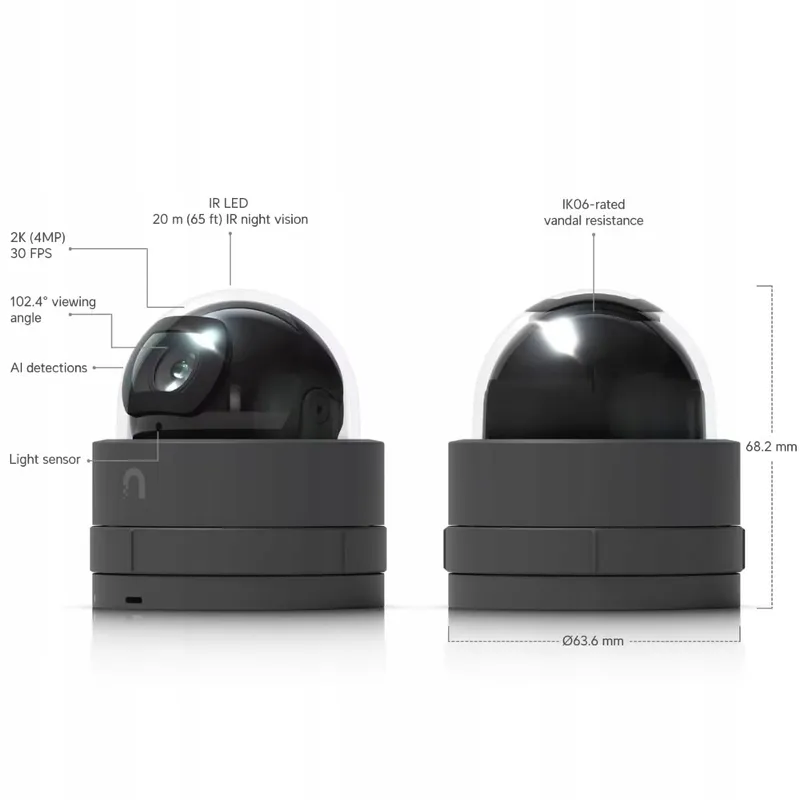 UBIQUITI Dome Camera UVC G5 Dome Ultra B Bewaking Binnen — foto 7