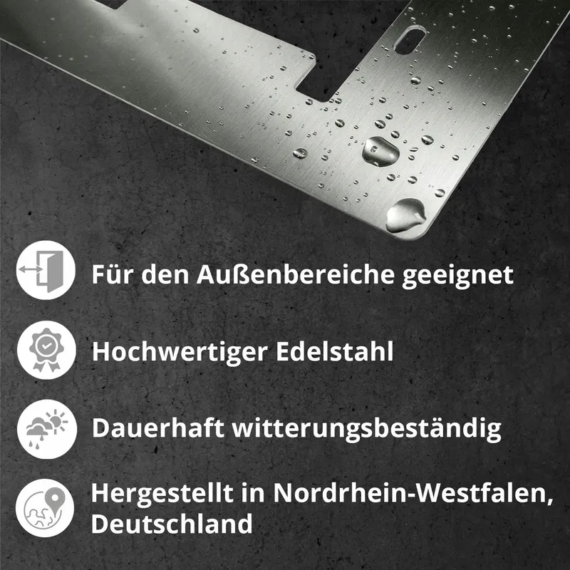 ISECUR Stalen Afdekplaat Ring Video-deurbel 2 3 Plus 4 Gen 2024 140x175mm — foto 2