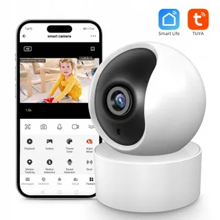XNY WLAN Bewakingscamera 2MP 1080P Pan Tilt Tuya Smart Life Audio — miniatuur 2
