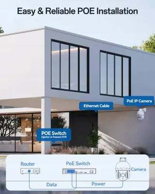 FOSCAM 4K 8MP PoE Buitencamera Zoom 4x AI Detectie Nachtzicht — miniatuur 7