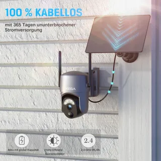 XEGA 4x Solar Bewakingscamera Buiten HD PTZ WiFi PIR Audio — miniatuur 6
