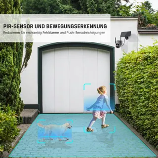 XEGA 4x Solar Bewakingscamera Buiten HD PTZ WiFi PIR Audio — miniatuur 3