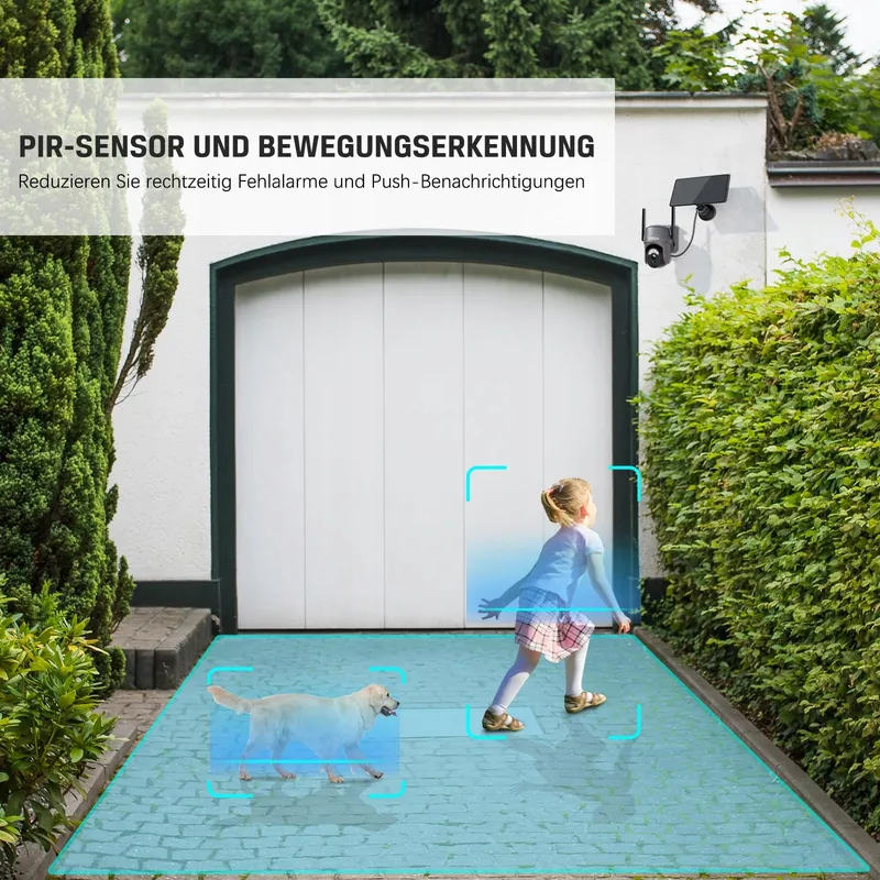 XEGA 4x Solar Bewakingscamera Buiten HD PTZ WiFi PIR Audio — foto 3