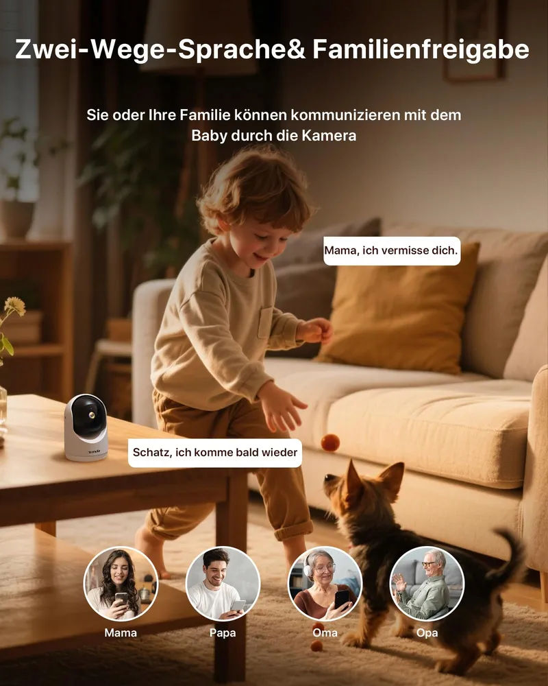 TENDA Binnencamera 2K WiFi 6 3MP Audio Nachtzicht Alarm SD-Kaart — foto 7
