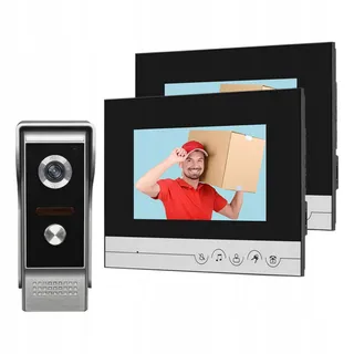 DIGINEX HFeng Video-intercom 2 Monitoren 7 Inch Nachtzicht — miniatuur 1