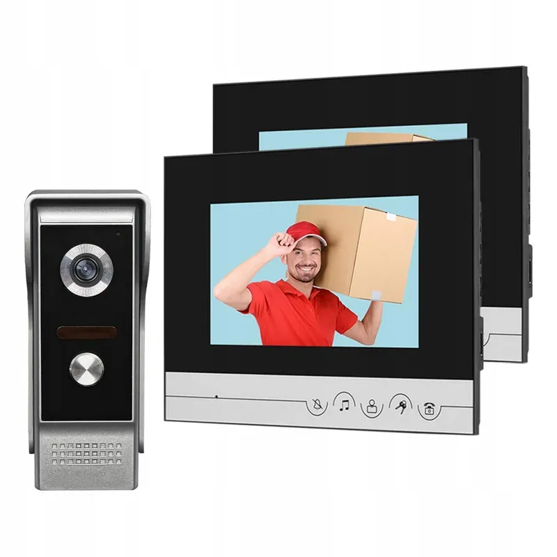 DIGINEX HFeng Video-intercom 2 Monitoren 7 Inch Nachtzicht — foto 1