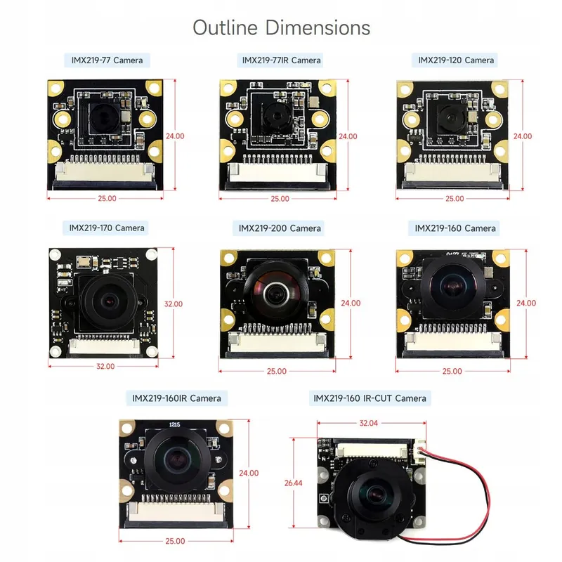 WAVESHARE IMX219 Camera 8MP IR Voor Jetson Nano AI 160° FOV — foto 6