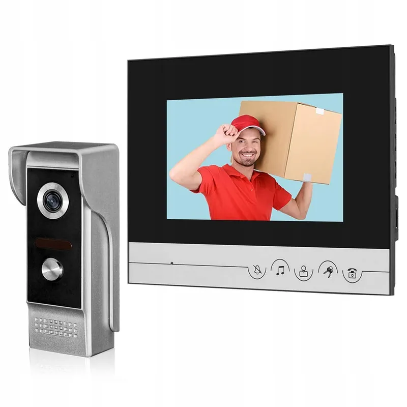 HFENG Video-Deurintercom 7 Inch Display Deurbel Nachtzicht 100m — foto 1