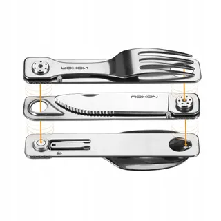 ROXON C1S Camping Multitool 3-in-1 Mes Lepel Vork — miniatuur 3