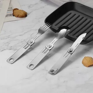 ROXON C1S Camping Multitool 3-in-1 Mes Lepel Vork — miniatuur 4