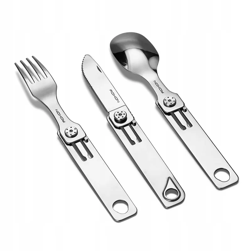 ROXON C1S Camping Multitool 3-in-1 Mes Lepel Vork — foto 2