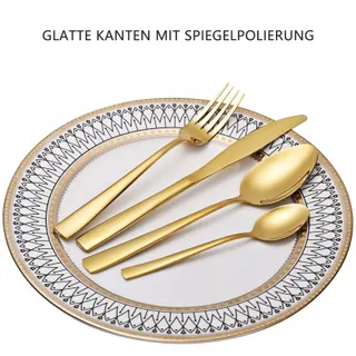 OTTO KONIG Bestekset 24-delig Goud RVS 6 Personen — miniatuur 3