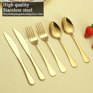 REANEA Gouden Bestekset 60-Delig RVS — miniatuur 3
