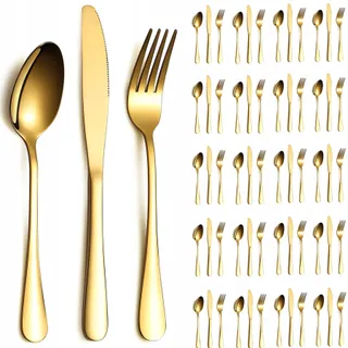 REANEA Gouden Bestekset 60-Delig RVS — miniatuur 1