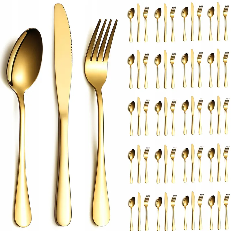 REANEA Gouden Bestekset 60-Delig RVS — foto 1