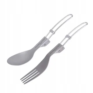 IBASINGO Titanium Bestekset Camping Licht Draagbaar Outdoor — miniatuur 1