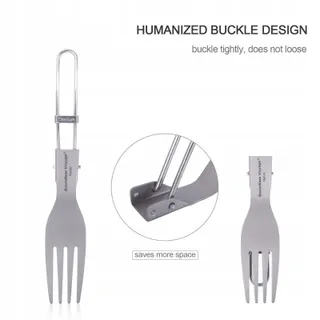 IBASINGO Titanium Bestekset Camping Licht Draagbaar Outdoor — miniatuur 8