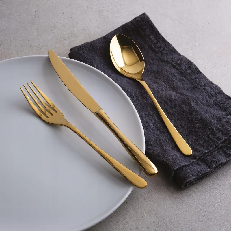 SAMBONET Bestekset 24-delig Goud Roestvrij Staal 6 Personen — foto 5
